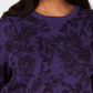 Karen Scott Women's Sport Printed Fleece Sweatshirt Purple Size X-Small