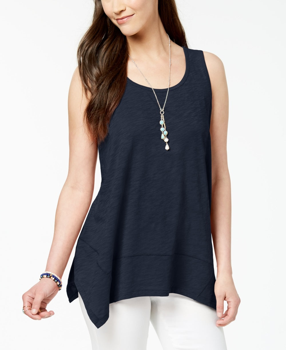 Style & Co Women's Swing Tank Top Purple Size PM