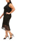 Calvin Klein Women's Plus Size Mock Neck Lace Dress Black Size 14