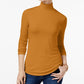 Maison Jules Women's Turtleneck Top Yellow Size X-Small