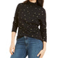 Karen Scott Women's Autumn Wind Turtleneck Black Size Large