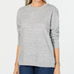 Karen Scott Women's Sport Fleece Sweatshirt Gray Size Small