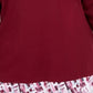 Karen Scott Women's Plus Plaid Trim Top Red Size 0X