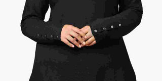 Alfani Women's Plus Size Ribbed Knit Tunic Sw Deep Black Size 2X