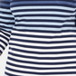 Karen Scott Women's Striped 3/4 Sleeve Top Blue Size Medium