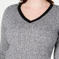 Karen Scott Women's Teresa Cotton Colorblocked Sweater Black Size X-Large