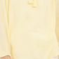 Charter Club Women's Tassel Tie Eyelet Linen Top Yellow Size Large