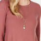 Style & Co Women's Petite Pleated High-Low Sweater Purple Size Petite X-Large