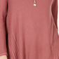 Style & Co Women's Petite Pleated High-Low Sweater Purple Size Petite X-Large