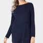 Karen Scott Women's Textured Tunic Sweater Blue Size X-Small