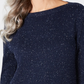 Karen Scott Women's Textured Tunic Sweater Blue Size X-Small