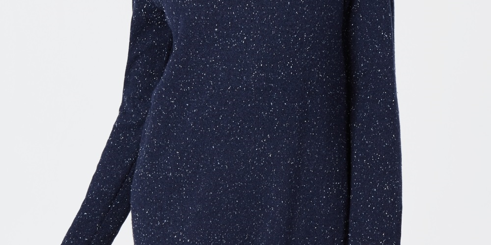 Karen Scott Women's Textured Tunic Sweater Blue Size X-Small