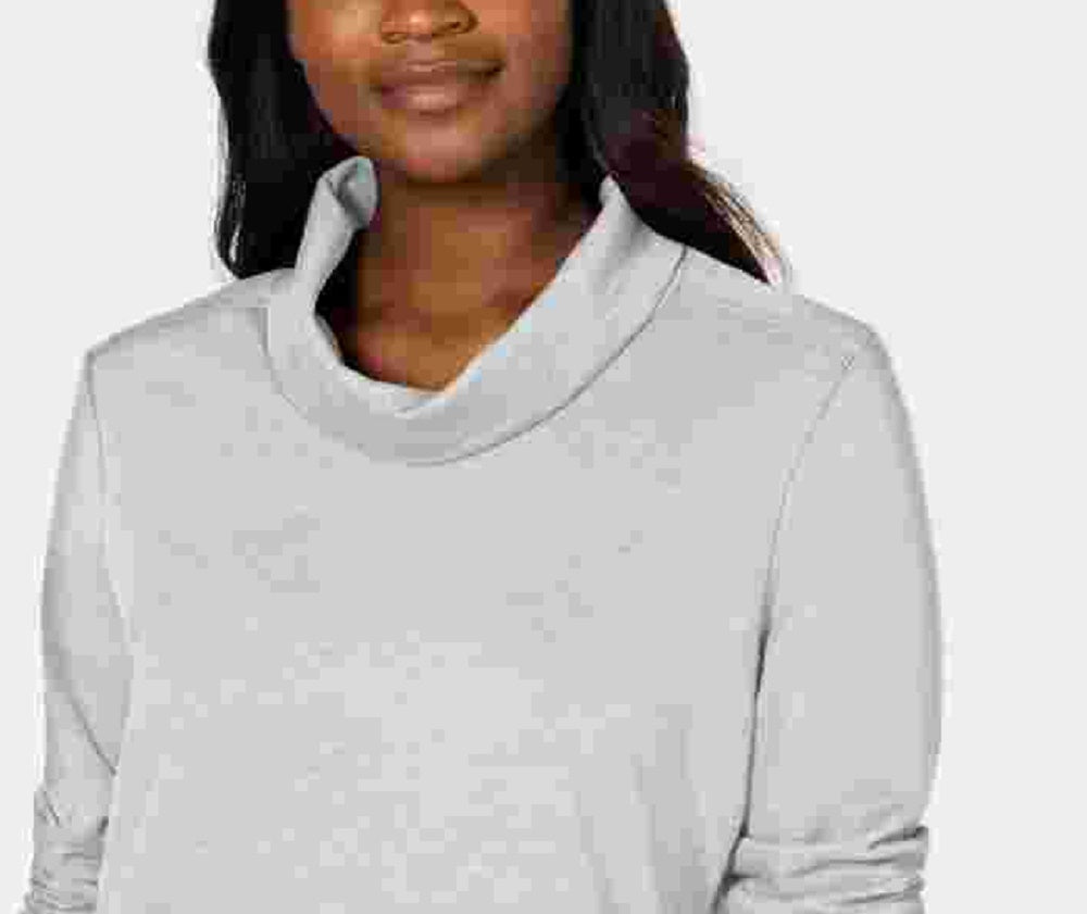 Karen Scott Women's Gray Heather Long Sleeve Turtle Neck Sweater Gray Size X-Small