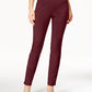 Charter Club Women's Petite Cambridge Tummy-Control Slim-Leg Pants Wine Size 4 P