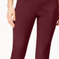 Charter Club Women's Petite Cambridge Tummy-Control Slim-Leg Pants Wine Size 4 P