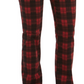 Charter Club Women's Plaid Lexington Jeans Black Size 4P