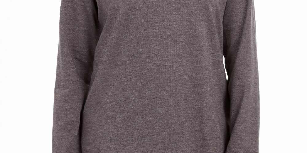 Karen Scott Women's Sport Cowl Neck Top Charcoal Size Large