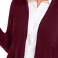 JM Collection Women's Mixed Ribbed Flyaway Cardigan Purple Size Petite Extra Large