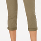Style & Co Women' Utility Pocket Capri Pants  Green Size 14 Petite