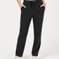 Karen Scott Women's Drawstring Straight Leg Pants Black Size X-Large
