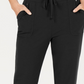 Karen Scott Women's Drawstring Straight Leg Pants Black Size X-Large