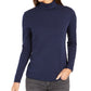 Charter Club Women's Pima Turtleneck Top Blue Size X-Large