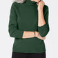 Karen Scott Women's Turtleneck Sweater Green Size Large