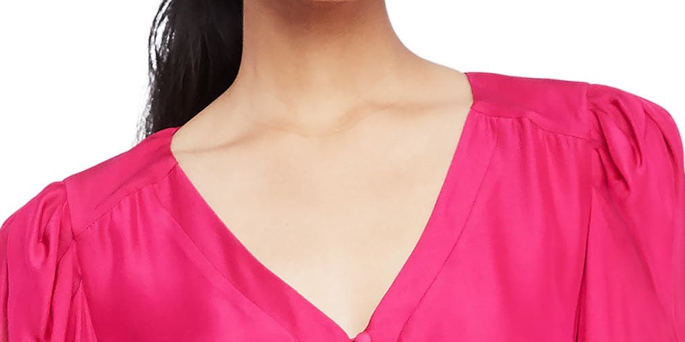 PARKER Women's Parker Lottie Front Button Silk Blend Minidress Pink Size 4