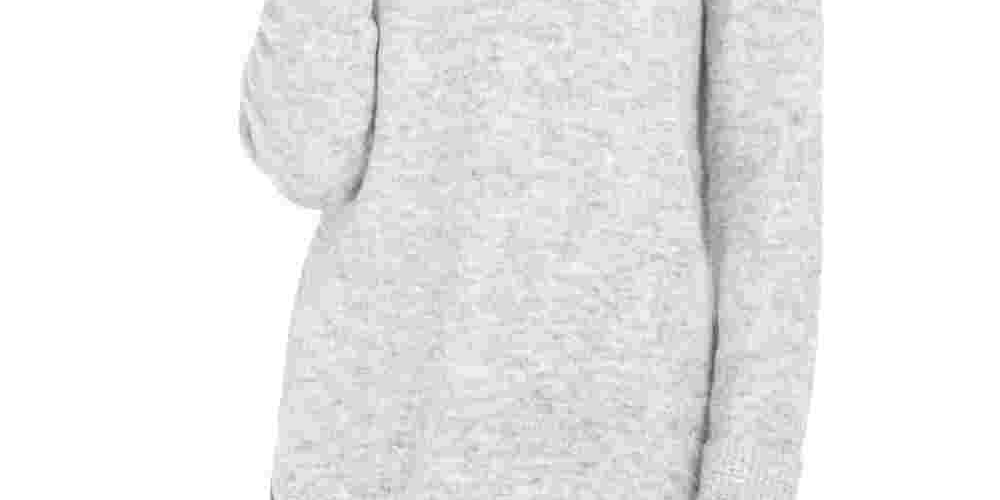 Style & Co Women's Petite Cowlneck Sweater Gray Size PL
