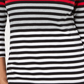Karen Scott Women's Petite Striped Colorblocked Top Bright Red Size PS