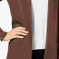 JM Collection Women's Open Front Cardigan Brown Size XX-Large