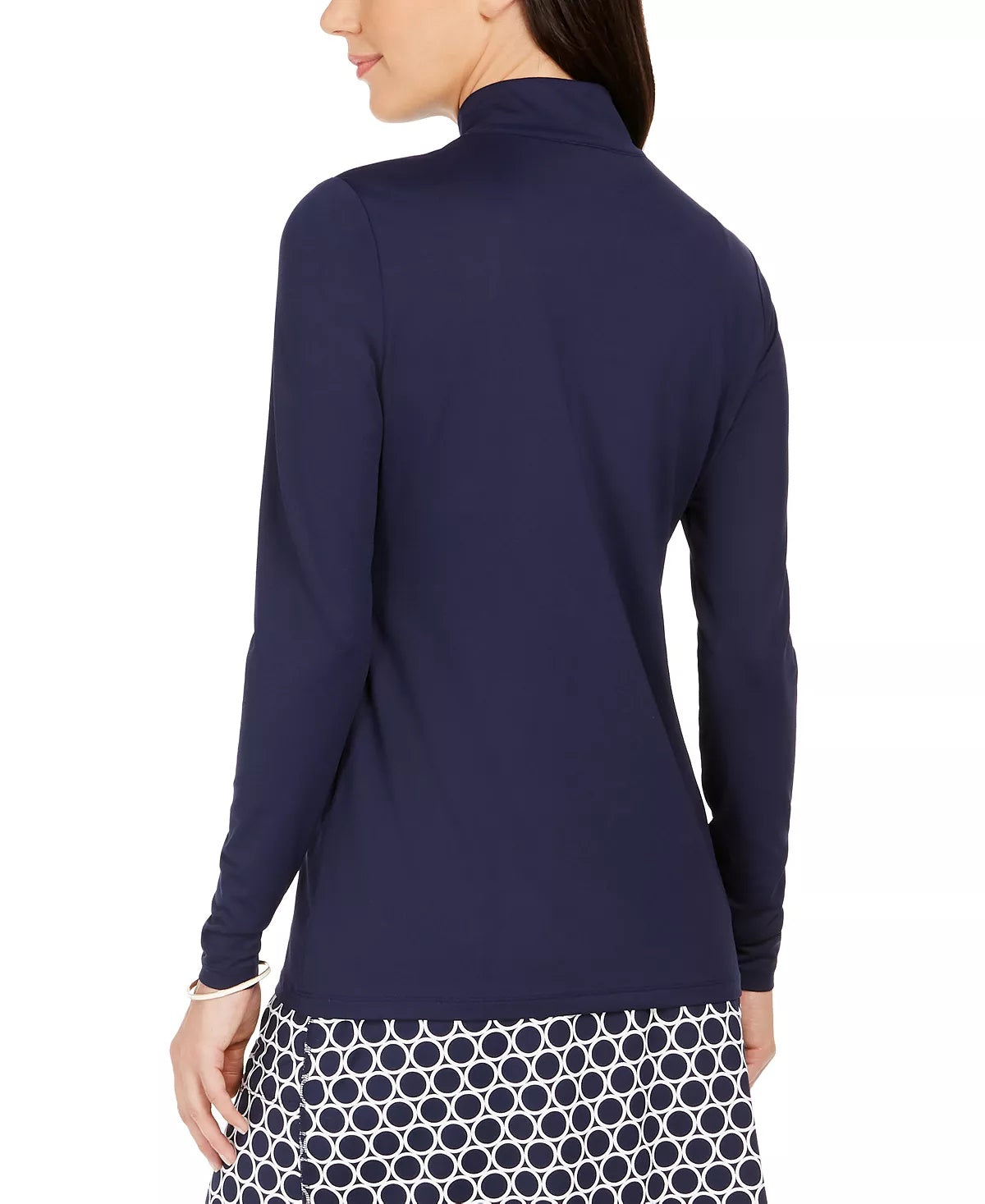 Charter Club Women's Half-Zip Top Blue Size X-Small