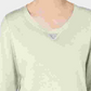Karen Scott Women's Sport Cotton Studded 3/4 Sleeve Sweatshirt White Size X-Small