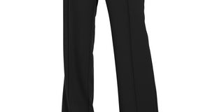 Alfani Women's Pintuck Tummy Control Trousers Black Size 6 Petite
