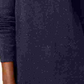 Karen Scott Women's Navy Textured Speckle Long Sleeve Jewel Neck Sweater Navy PS/M-