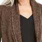 Karen Scott Women's Shawl Collar Cardigan Brown Size XX-Large