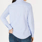 Charter Club Women's Cotton Knit Shirt Blue Size X-Large