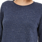 Maison Jules Women's Cotton Crew-Neck Sweater Blue Size X-Small