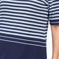Karen Scott Women's Striped Elbow-Sleeve Top Blue Size X-Small
