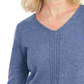 Karen Scott Women's Cotton Cable Knit Sweater Blue Size X-Small