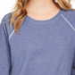 Style & Co Women's Contrast Stitched Sweatshirt Blue Size XX-Large