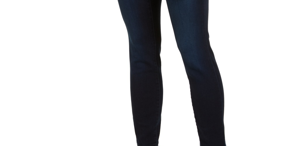 INC International Concepts Women's Skinny Ankle Jeans With Tummy Control Bright Blue Size 0