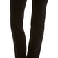 Charter Club Women's Lexington Velveteen Tummy Control Straight Leg Jeans Black Size 16