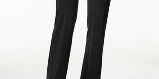 Alfani Women's Petite Faux-Leather-Trim Wide-Leg Trousers Black Size 20X4
