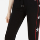 Tommy Hilfiger Women's Sport Star Trim Cuffed Jogger Pants Black Size Small
