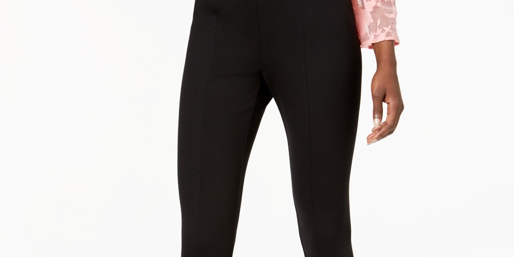 Alfani Women's Comfort Waist Leggings Black Size PL