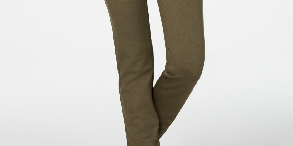 Charter Club Women's Cambridge Pull-On Ponte Pants  Green Size 14