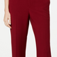 Charter Club Women's Belted Tummy Control Trousers Wine Size 16