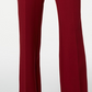 Charter Club Women's Belted Tummy Control Trousers Wine Size 16