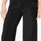 Alfani Women's Cropped Belted Culottes Black Size 8P